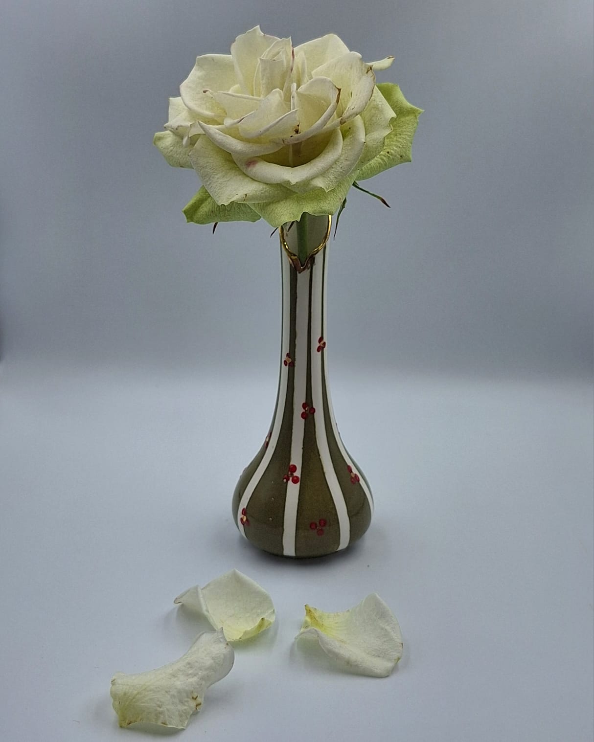 Handcrafted ceramic vase with organic texture